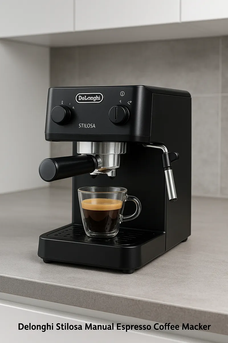 DELONGHI Stilosa Manual Espresso Coffee Maker Model Ec230.bk