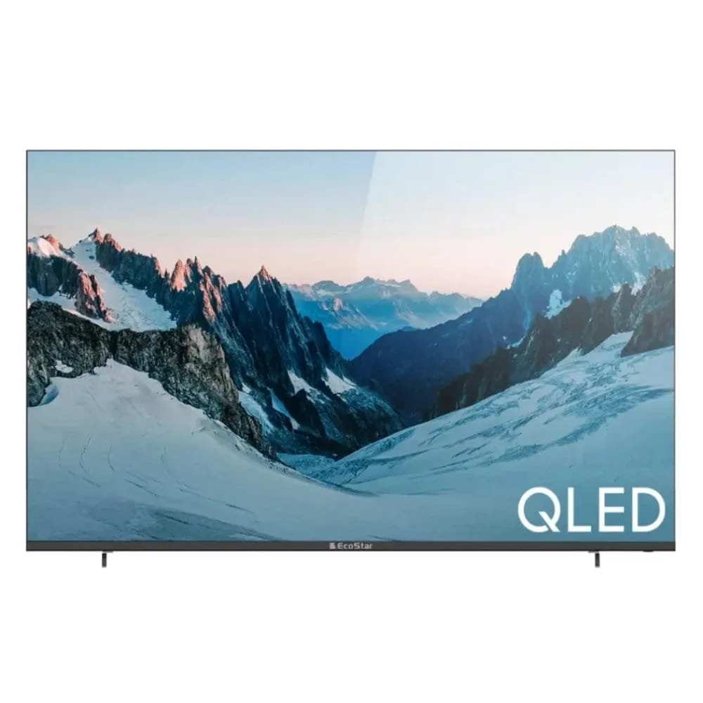 ECOSTAR 65 Inch Qled Android 11 4k Uhd Frameless Tv Model Cx-65qd970