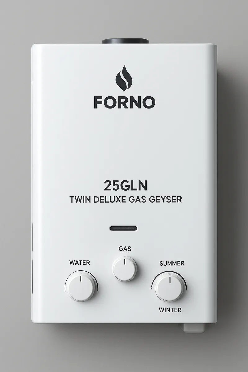 FORNO 25gln Twin Deluxe Gas Geyser