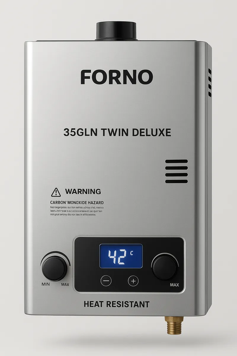 FORNO 35gln Twin Deluxe Gas Geyser