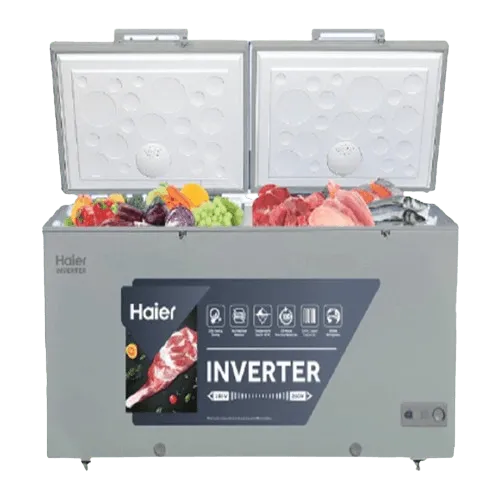 HAIER Hdf-385 Glass Door Inverter Deep Freezer