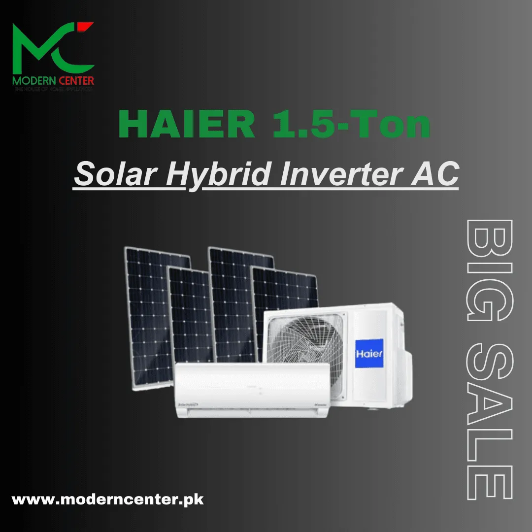 HAIER Solar Hybrid Ac 1.5 Ton With Solar Plates