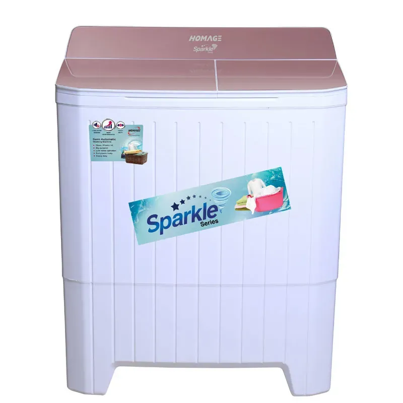 HOMAGE Washing Machine Twin Tub Model Hw-49102 Glass Gray Diamond