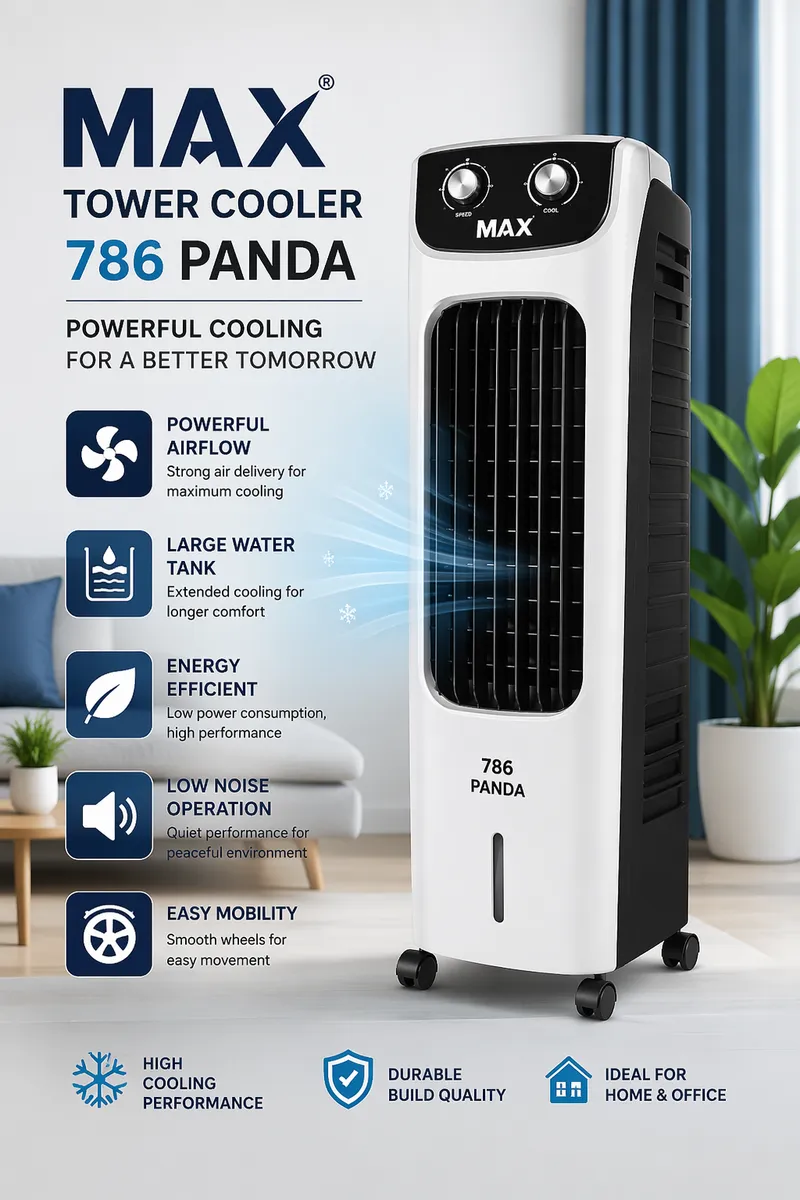 MAX Tower Cooler 786 Panda