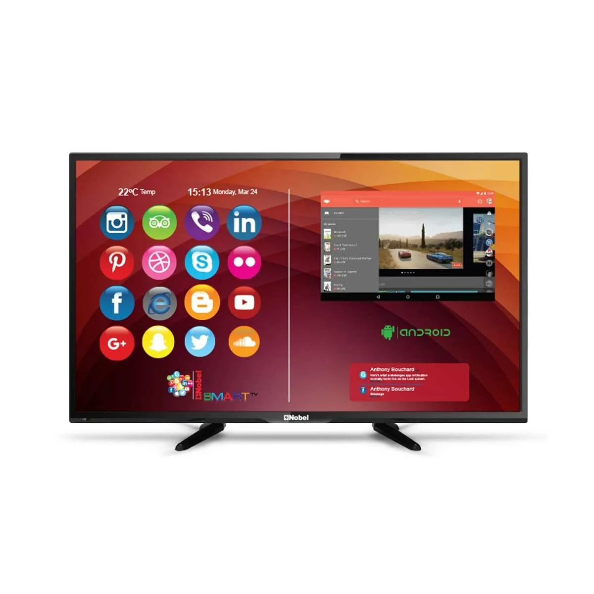 NOBEL Smart Led 32el14 Voice Remote