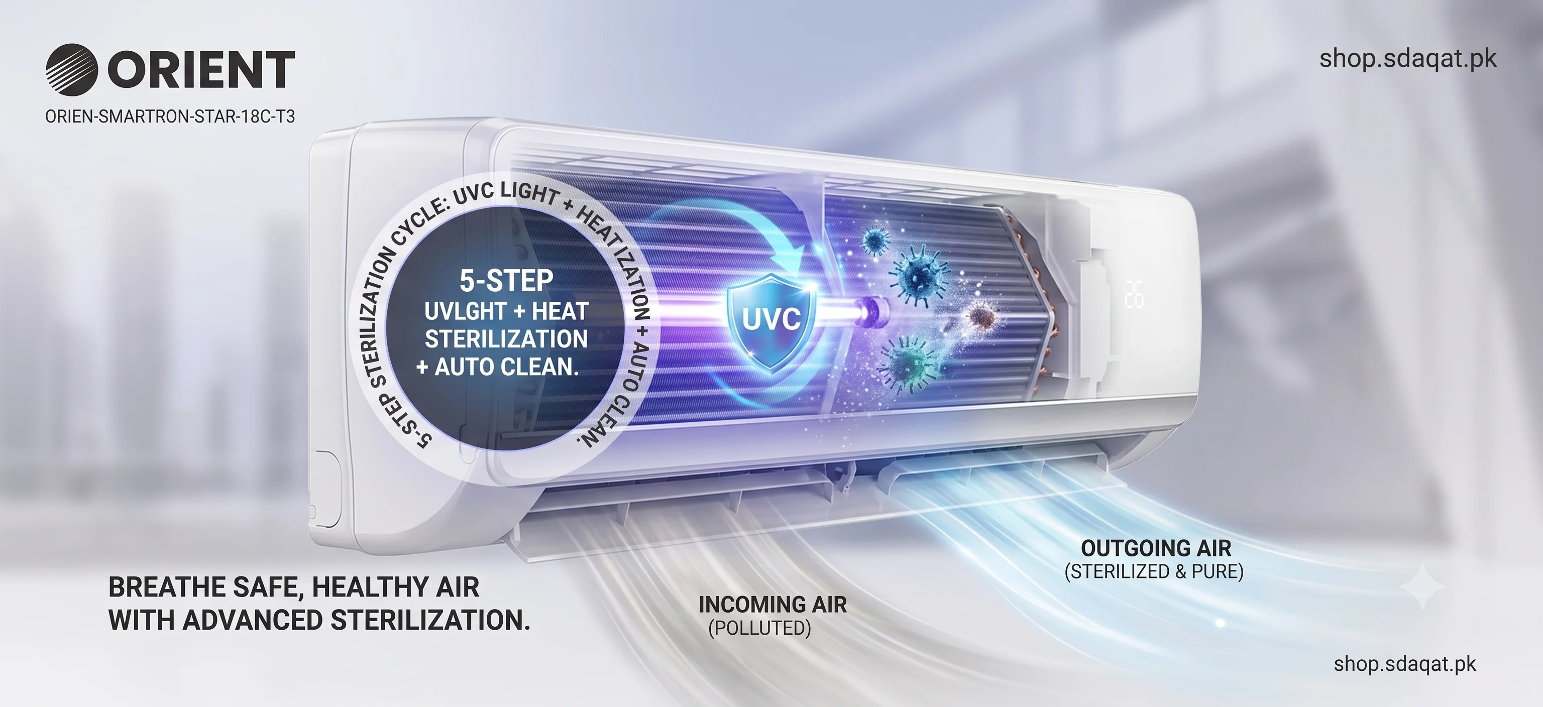 ORIENT 1.5 Ton Smartron Star Plus T3 Dc Inverter Air Conditioner detail 6