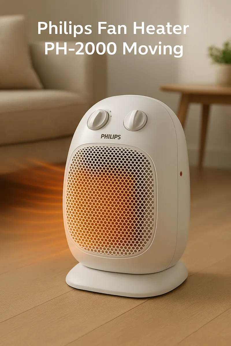 PHILIPS Fan Heater Ph-2000 Moving