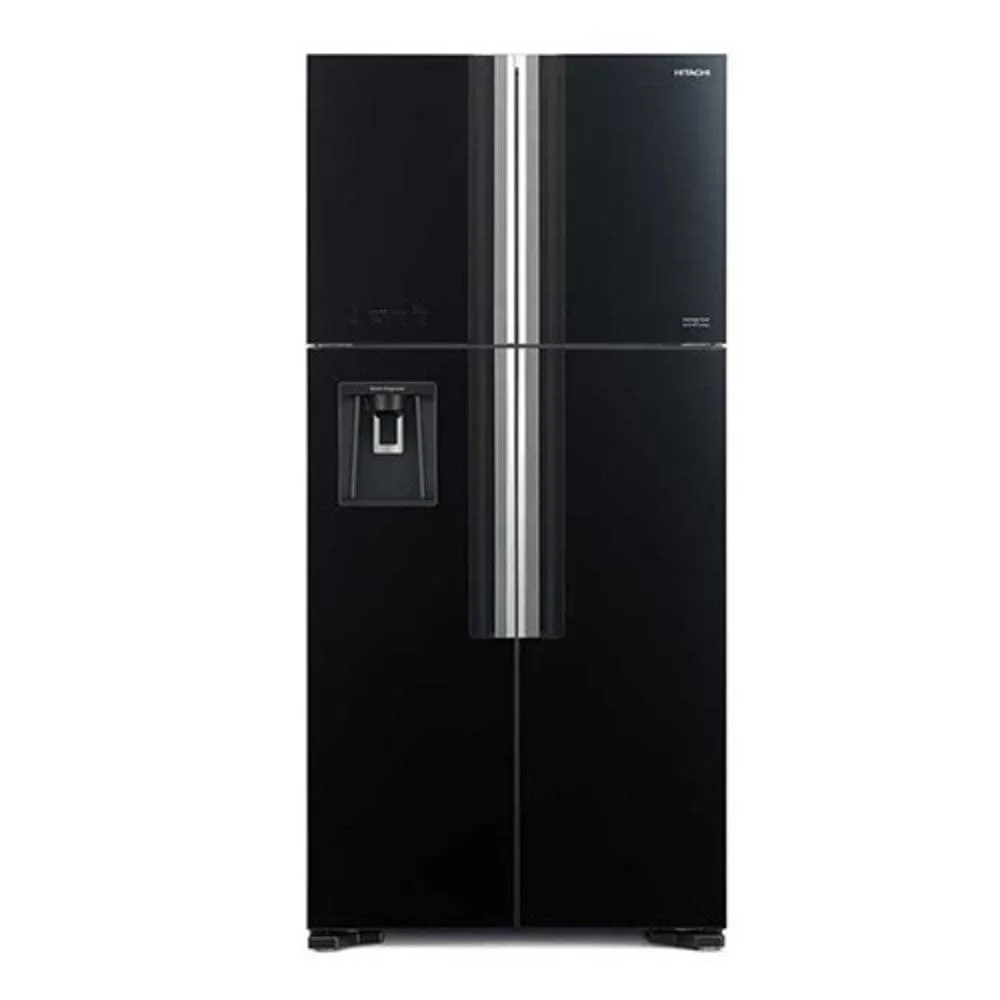 HITACHI Side By Side Refrigerator Glass Series Model Rw760pu-gbk