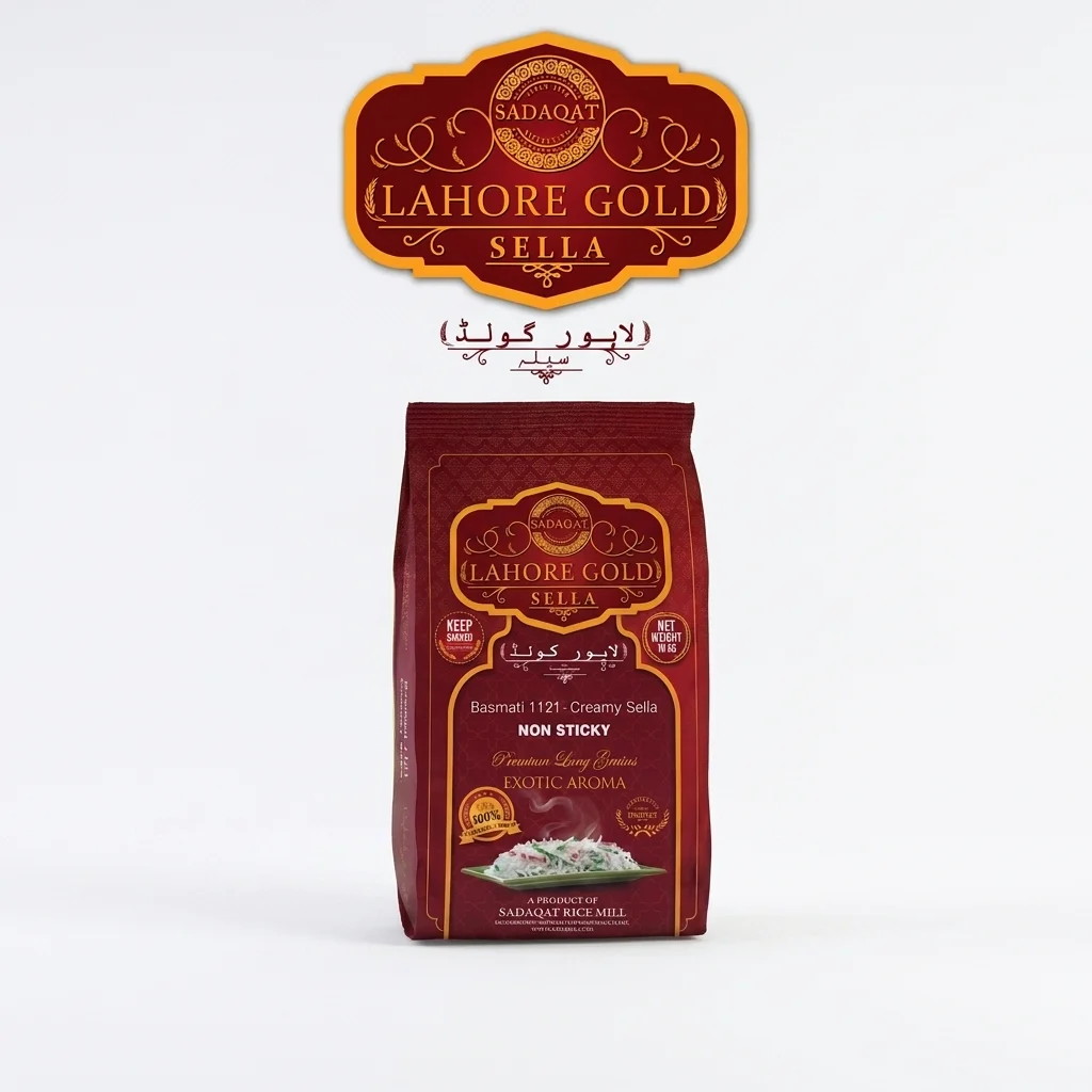 SADAQAT-BASMATI 1121 Creamy Sella Lahore Gold Sella 10kg detail 2