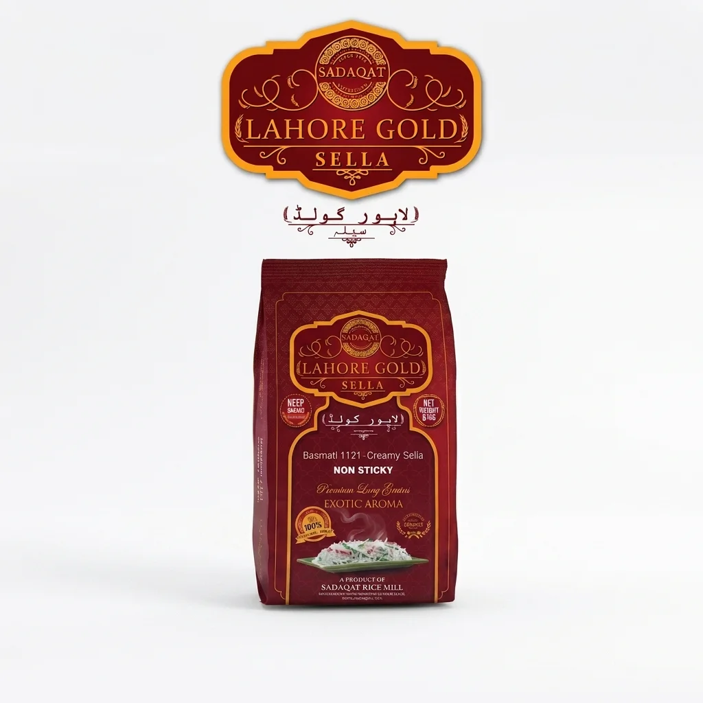 SADAQAT-BASMATI 1121 Creamy Sella Lahore Gold Sella 5kg detail 2