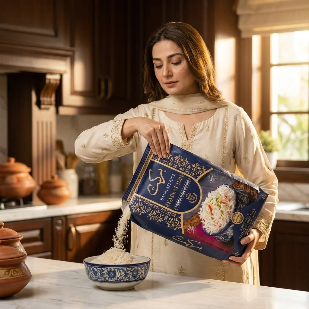 BARKAT-BRAND Kainat 1121 Basmati Double Steam Rice 10KG Net Weight detail 4